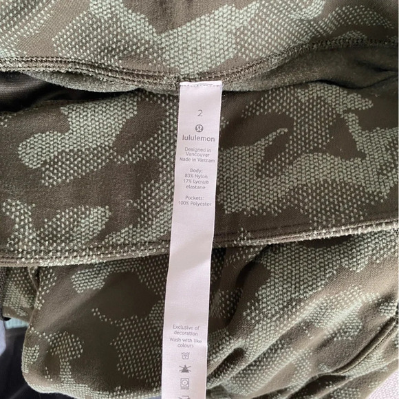 LULULEMON Ready to Rulu Jogger 29" Heritage Camo Dark Olive Green  Twill Size 2 - Picture 15 of 16